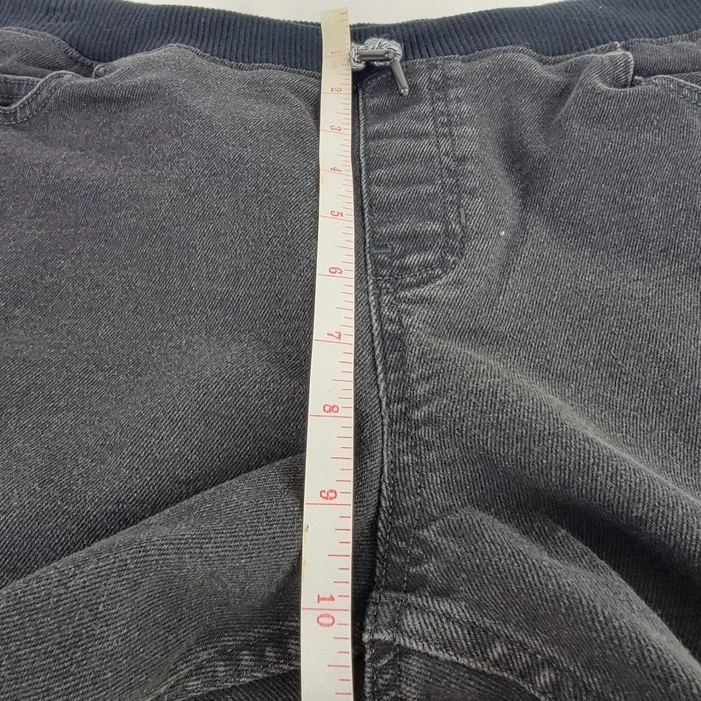 Lands End Boys Jogger Jeans XL 14 16 Dark Wash Comfort Waist Stretch Black Denim